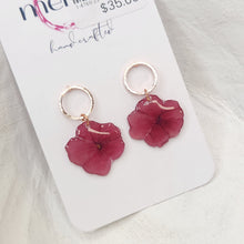 Load image into Gallery viewer, Meraki Crush Floral Dangles
