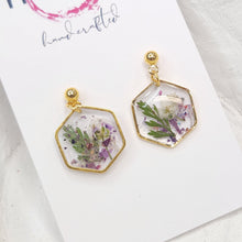 Load image into Gallery viewer, Meraki Crush Floral Dangles
