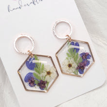Load image into Gallery viewer, Meraki Crush Floral Dangles
