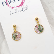 Load image into Gallery viewer, Meraki Crush Floral Dangles
