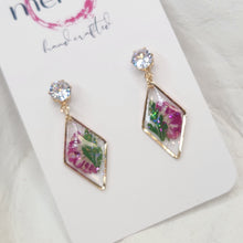 Load image into Gallery viewer, Meraki Crush Floral Dangles
