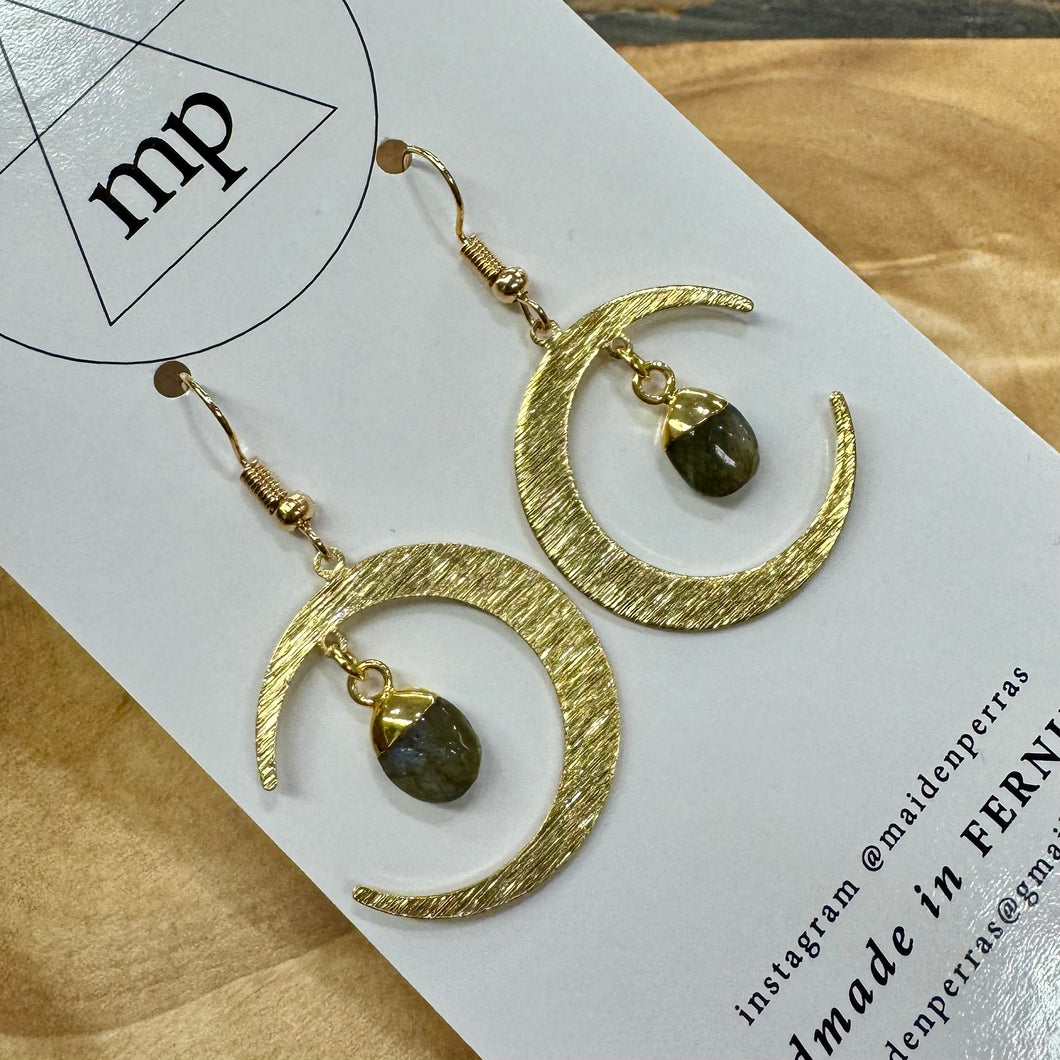 Maiden Perras Gemstone Dangles (Assorted Gold)