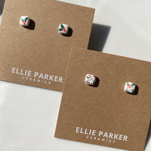 Load image into Gallery viewer, Holiday Ceramic Stud Earrings
