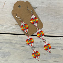 Load image into Gallery viewer, Indigenous Hand Beaded Dangles
