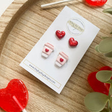 Load image into Gallery viewer, Valentine's Clay Earrings
