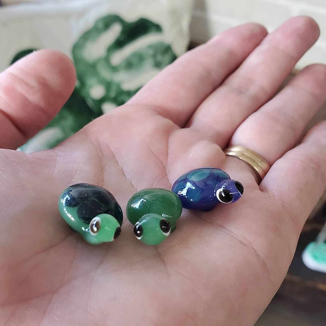 Tiny Glass Turtles & Miniatures