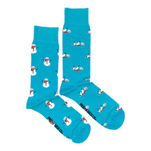 Load image into Gallery viewer, Mens Mismatched Chrismas Crew Socks
