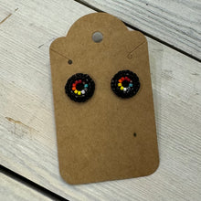 Load image into Gallery viewer, Indigenous Hand Beaded Round Studs
