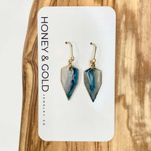 Load image into Gallery viewer, Honey &amp; Gold Clay Dangle Earrings (Summer)

