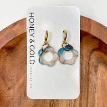 Load image into Gallery viewer, Honey &amp; Gold Clay Dangle Earrings (Summer)
