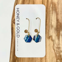 Load image into Gallery viewer, Honey &amp; Gold Clay Dangle Earrings (Summer)
