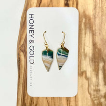 Load image into Gallery viewer, Honey &amp; Gold Clay Dangle Earrings (Summer)
