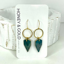 Load image into Gallery viewer, Honey &amp; Gold Clay Dangle Earrings (Summer)
