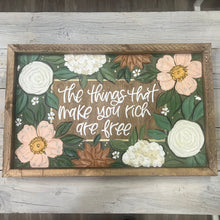 Load image into Gallery viewer, Handpainted Floral Art Framed

