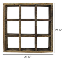 Load image into Gallery viewer, Rustic Reclaimed Divided Shelf
