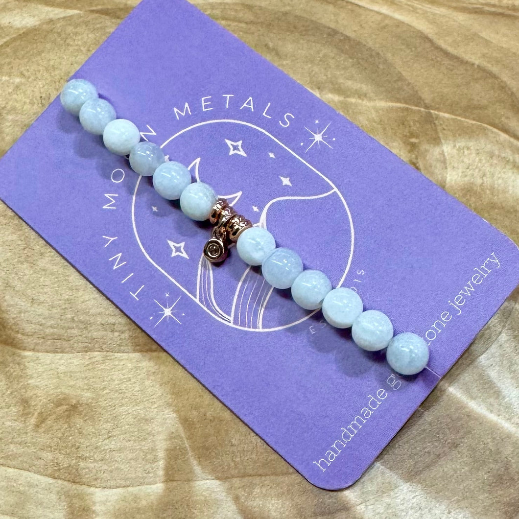 Gemstone Bracelet (Tiny Moon) (6mm)