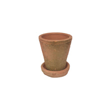 Load image into Gallery viewer, Small Terra Cotta Pot w/saucer
