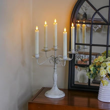 Load image into Gallery viewer, Flameless Flickering Taper Candles Set of 3 w/remote
