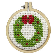 Load image into Gallery viewer, Mini Matchbook Cross Stitch Kit (Holiday)

