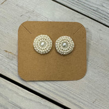 Load image into Gallery viewer, Indigenous Hand Beaded Round Studs
