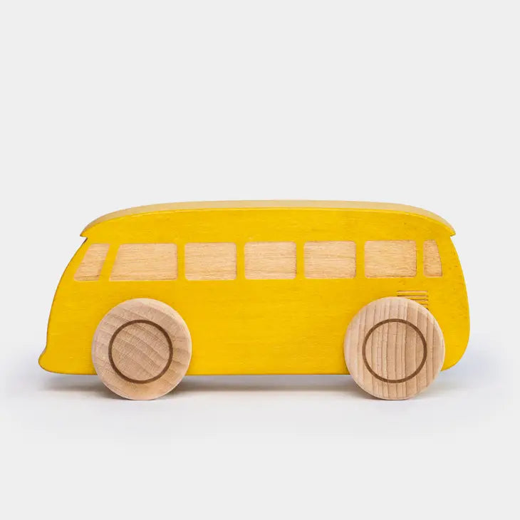 Wooden Toy Bus