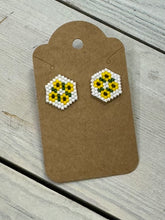 Load image into Gallery viewer, Indigenous Hand Beaded Kohkom Studs
