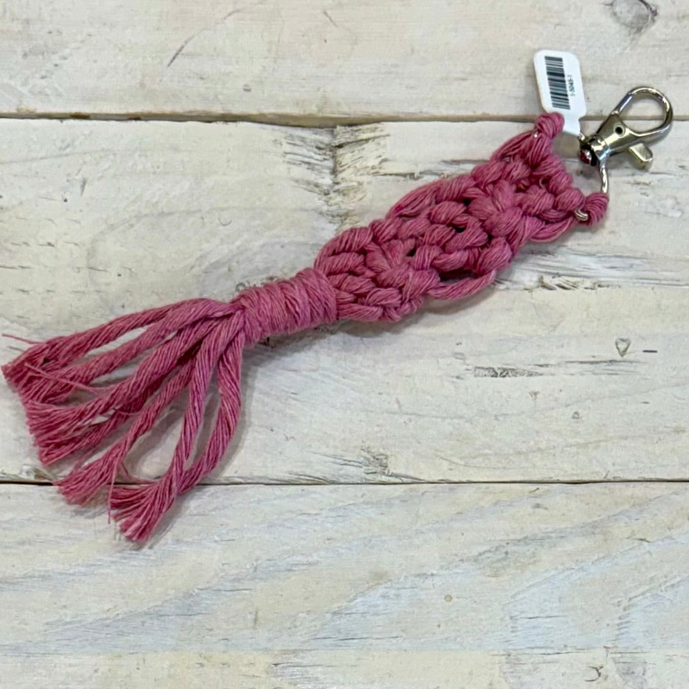 Boho Macrame Keychain