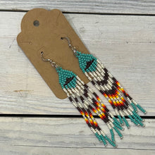 Load image into Gallery viewer, Indigenous Hand Beaded Dangles
