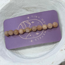 Load image into Gallery viewer, Gemstone Bracelet (Tiny Moon)
