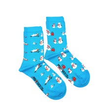 Load image into Gallery viewer, Womens Mismatched Christmas Crew Socks
