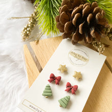 Load image into Gallery viewer, Holiday Clay Earrings
