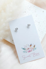 Load image into Gallery viewer, Tiny Ice Heart Stud
