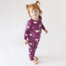 Load image into Gallery viewer, Organic Signature Print &#39;2-Way&#39; Zipper Romper - Long Sleeve
