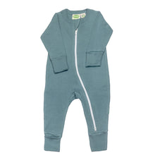 Load image into Gallery viewer, Organic Essential Basic &#39;2-Way&#39; Zipper Romper - Long Sleeve
