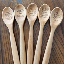 Load image into Gallery viewer, Laser Engraved Wooden Spoons
