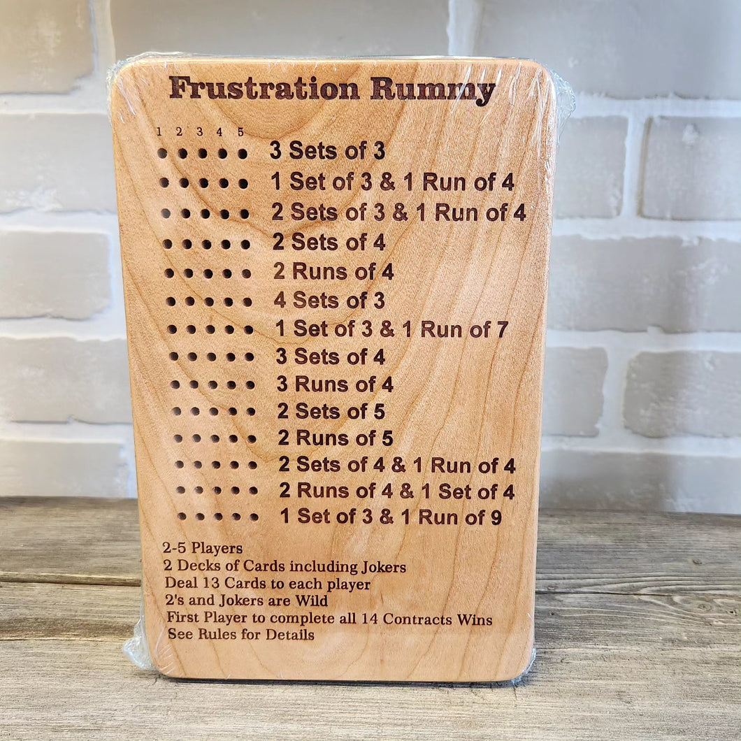 Rummy Wooden Game Score Boards