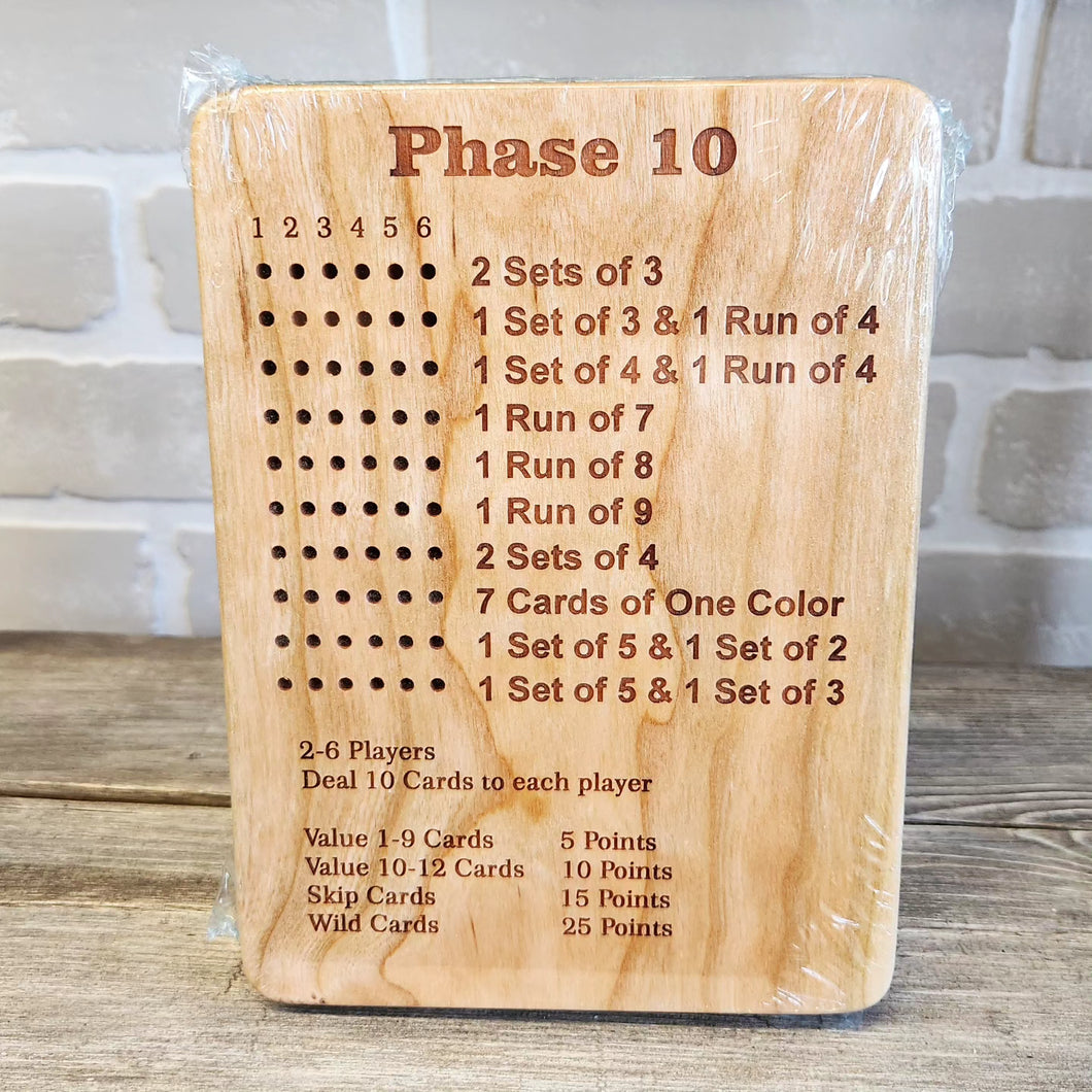 Rummy Wooden Game Score Boards