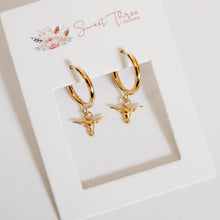 Load image into Gallery viewer, Boho Bull Hoops
