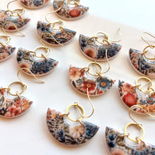 Load image into Gallery viewer, Honey &amp; Gold Clay Dangle Earrings
