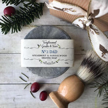 Load image into Gallery viewer, Spearmint &amp; Sandalwood Organic Shaving Soap
