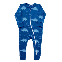 Load image into Gallery viewer, Organic Signature Print &#39;2-Way&#39; Zipper Romper - Long Sleeve
