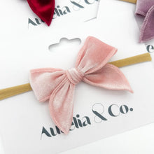 Load image into Gallery viewer, Valentines Baby Headbands Velvet Bow
