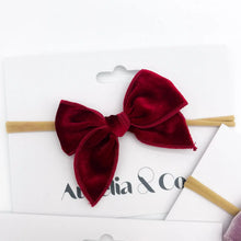 Load image into Gallery viewer, Valentines Baby Headbands Velvet Bow
