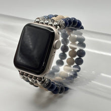 Load image into Gallery viewer, Dumortierite, Fossil Stone and Lapis Lazuli - Large
