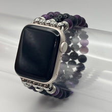 Load image into Gallery viewer, Purple Striped Agate, Obsidian and Purple Larvikite - Large
