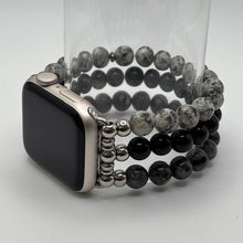 Load image into Gallery viewer, Larvikite, Obsidian and Sesame Jasper
