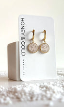 Load image into Gallery viewer, Honey &amp; Gold Clay Dangle Earrings

