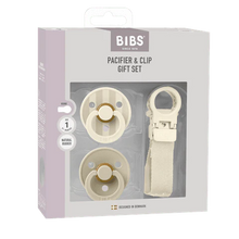 Load image into Gallery viewer, BIBS Colour Pacifier &amp; Loop Clip Gift Set
