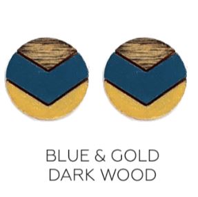 Chevron Round Studs