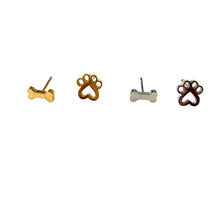 Load image into Gallery viewer, Silver Shaped Studs
